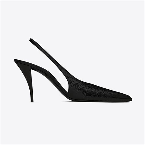 ysl viper slingback|ysl slingbacks.